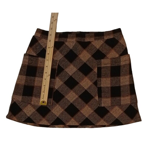 Kirious Los Angeles Women's Autumn Plaid Checkered Skirt with Pockets Size S - Picture 8 of 12